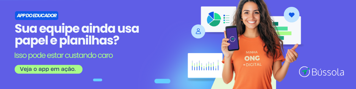 Banner do artigo sobre o app do educador e a comparação entre coordenador e versão 1